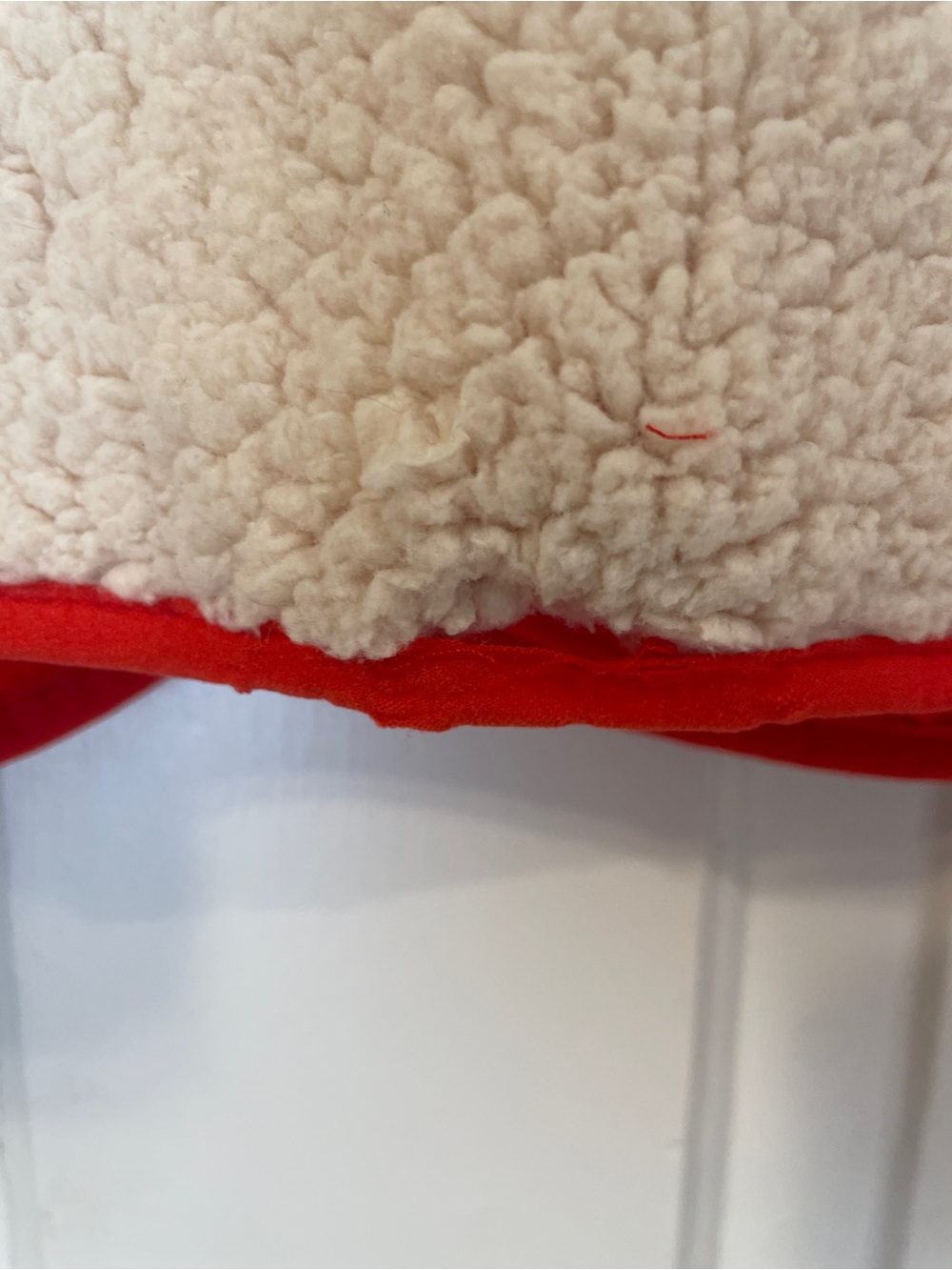 Lego Cream Sherpa Jacket with Pink and Red Trim - Picture 6 of 7